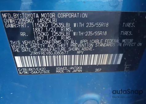 2016 Toyota Rav4 Limited from USA, damaged, VIN JTMYFREV8GJ080677